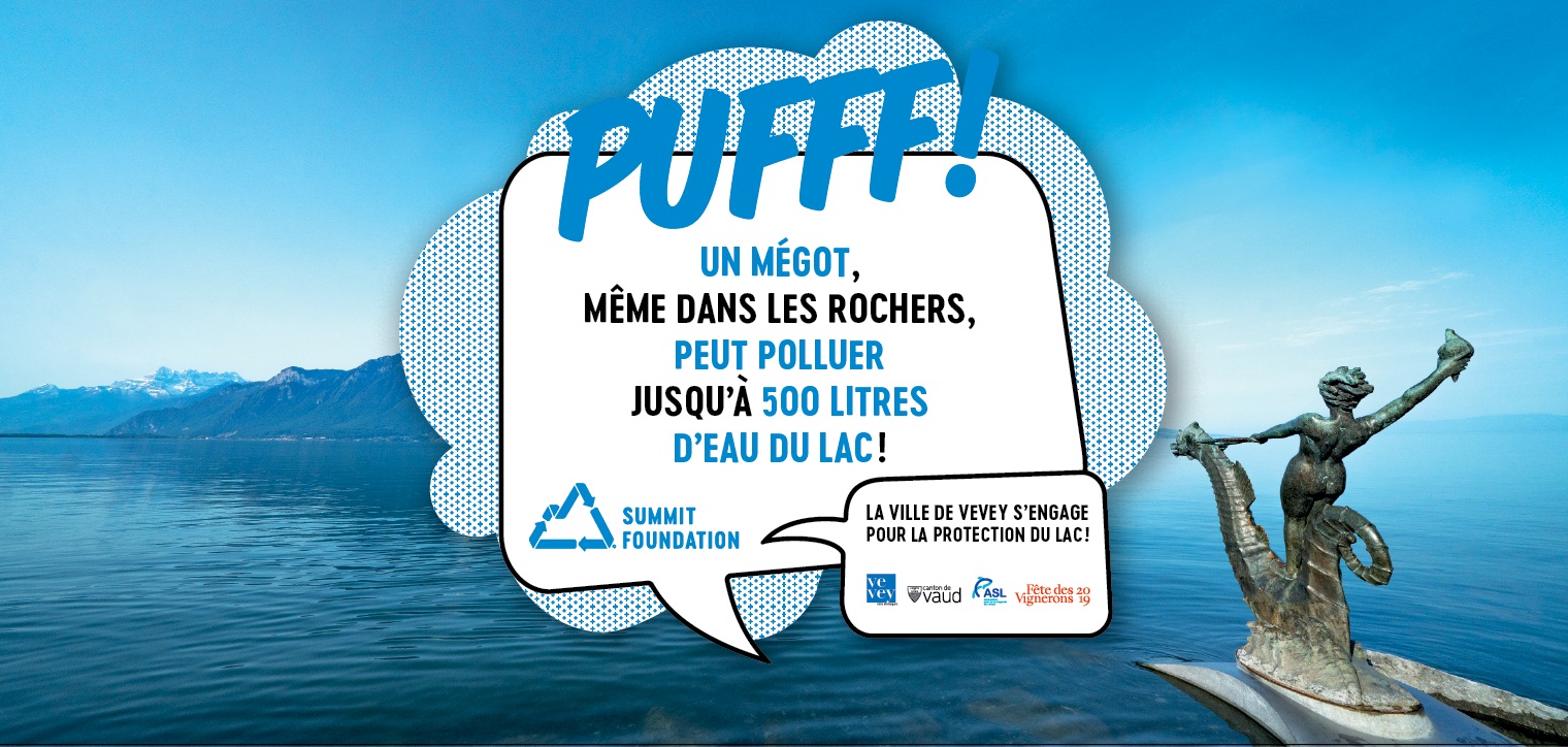 Une campagne pour lutter contre l’abandon de déchets sur la voie publique commence aujourd’hui à Vevey